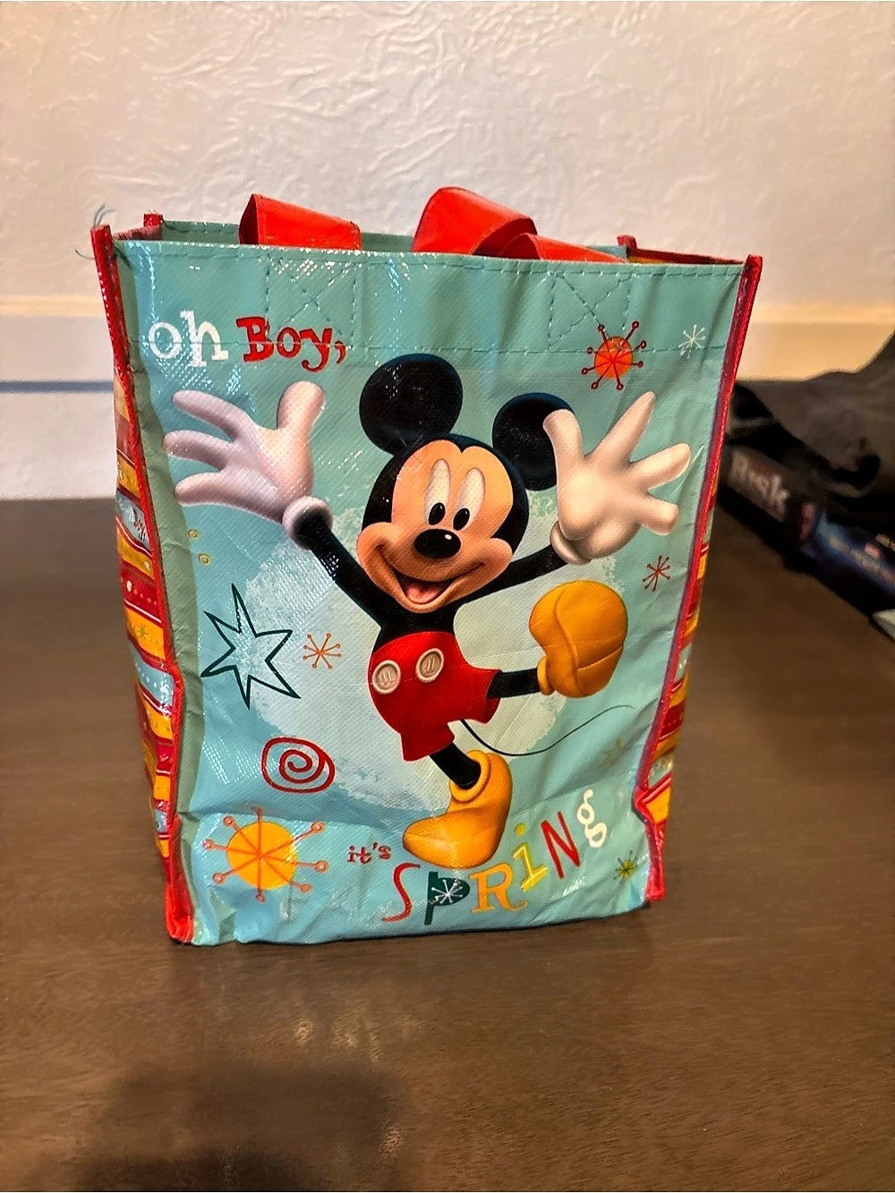 Disney Mickey Mouse Spring Tote, Blue & Red